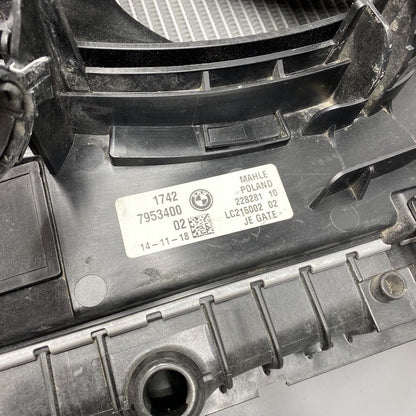 17118743663 BMW 740 RADIATOR FAN ASSEMBLY 17118743663 2016 2017 2018 2019 600 WATT OEM