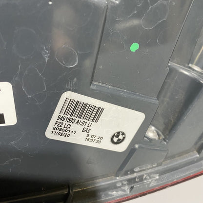 9491593 BMW 230 TAIL LIGHT LEFT DRIVER SIDE M2 9491593 2020 2021 OEM