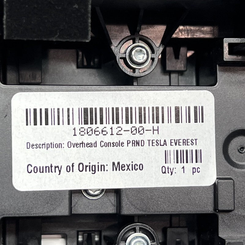 1806612-00-H TESLA CYBERTRUCK FRONT OVERHEAD CONSOLE 2024 2025 OEM 1806612-00-H