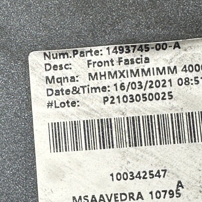 1493745-00-A TESLA MODEL Y FRONT BUMPER 2020 2021 2022 SENSOR TYPE OEM 1493745-00-A