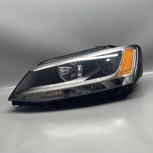 5C7941005 VOLKSWAGEN JETTA HEADLIGHT LEFT DRIVER 5C7941005 2011 2012 2013 2014 HALOGEN OEM