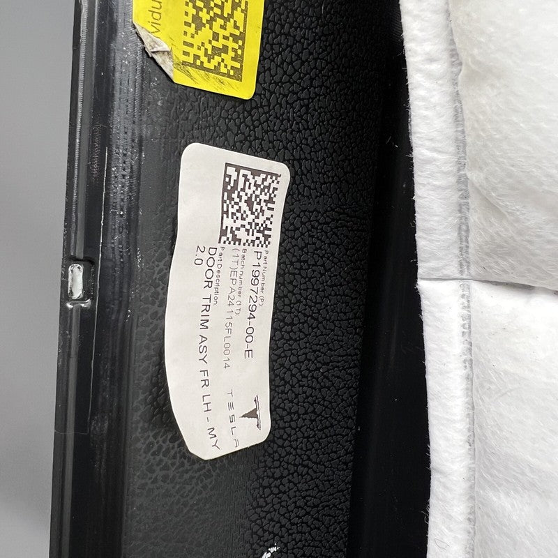 1997294-00-E TELSA MODEL Y  DOOR TRIM PANEL LEFT FRONT 2020 2021 2022 2023 OEM 1997294-00-E
