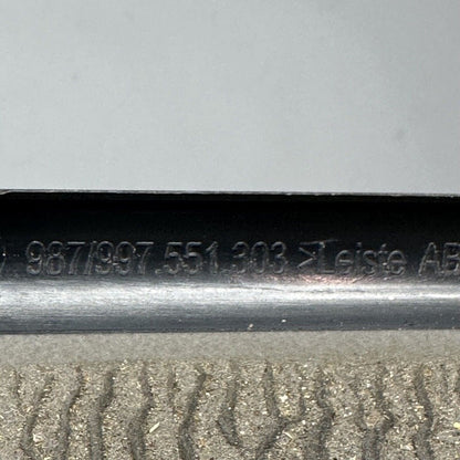 997551303 PORSCHE CARRERA 4S DOOR SILL TRIM FRONT 2005 2006 07 08 09 10 11 2012 997551303