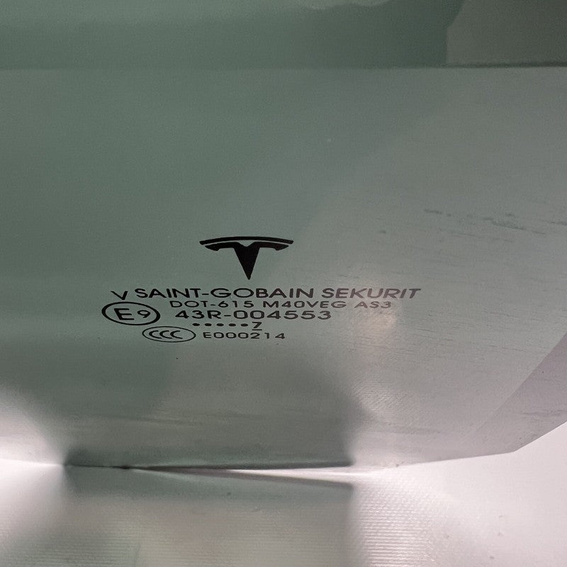 43R-004553 TESLA MODEL X DOOR WINDOW GLASS RIGHT REAR 2016 17 18 19 2020 OEM 43R-004553
