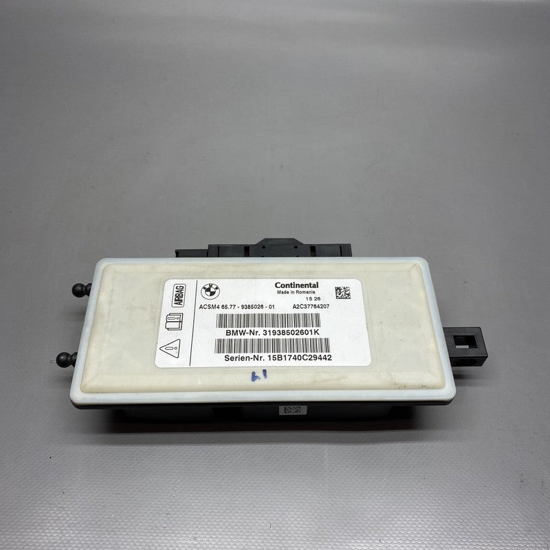 6577-9385026-01 BMW X6 SAFETY CONTROL MODULE 6577-9385026-01 2012 2013 2014 2015 2016 OEM