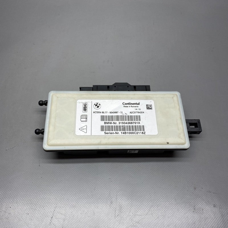 BMW X3 SAFETY CONTROL MODULE 6577-9343687-01 2012 2013 2014 2015 OEM