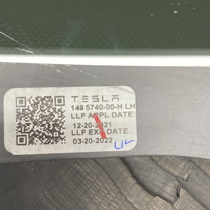1495740-99-H TESLA MODEL Y QUARTER GLASS LEFT REAR 2020 2021 2022 2023 OEM 1495740-99-H