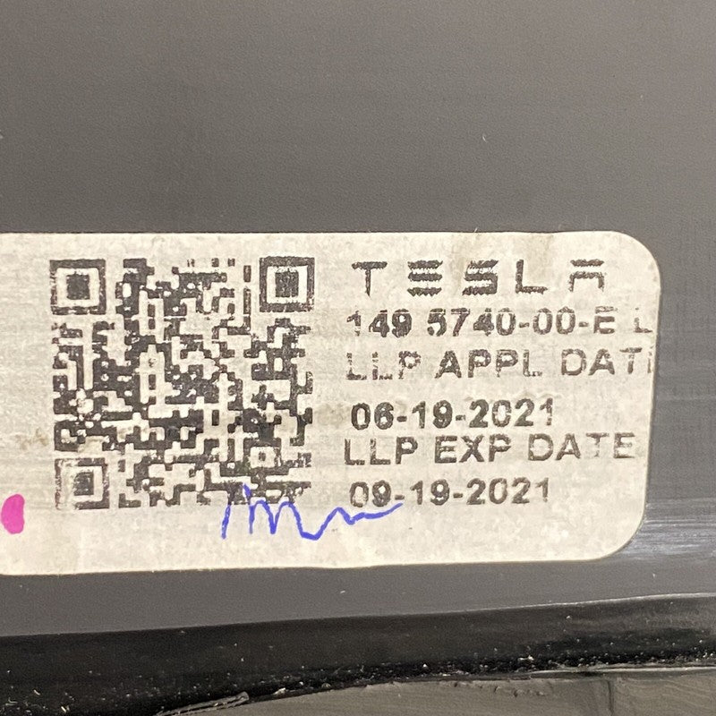 1495740-00-E TESLA MODEL Y QUARTER GLASS LEFT REAR 1495740-00-E 2020 2021 2022 OEM