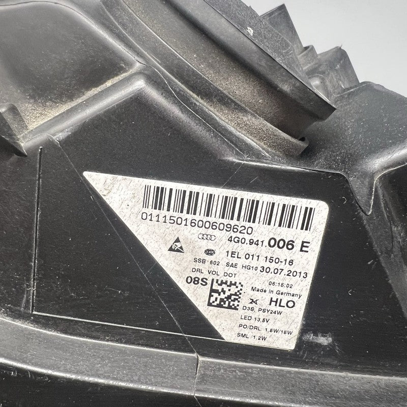 4G0941006E AUDI A6 HEADLIGHT RIGHT PASSENGER 2012 2013 2014 2015 XENON OEM 4G0941006E