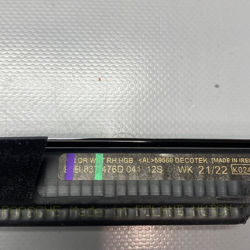 95B837476D PORSCHE MACAN DOOR TRIM RIGHT FRONT 2015 2016 2017 2018 2019 2020 OEM 95B837476D