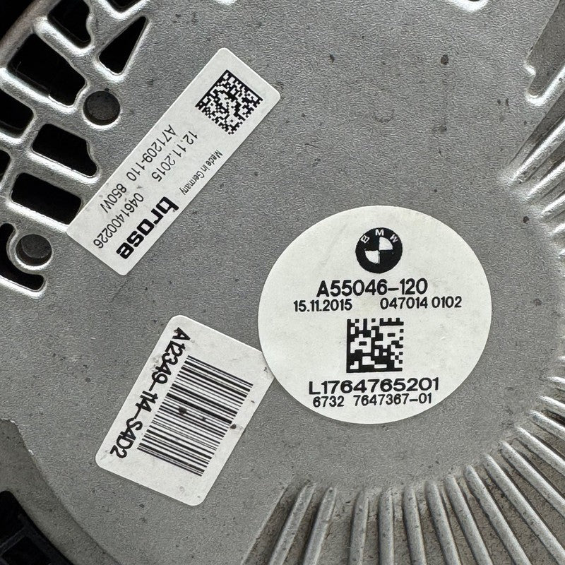 7647652 BMW 535I RADIATOR FAN 640I 740I 2011 2012 2013 2014 2015 2016  OEM 7647652