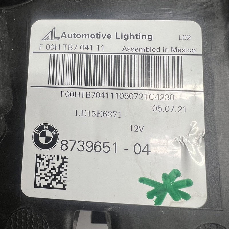 8739651-04 BMW X3 HEADLIGHT LEFT DRIVER X4 LED 2018 2019 2020 2021 OEM 8739651-04