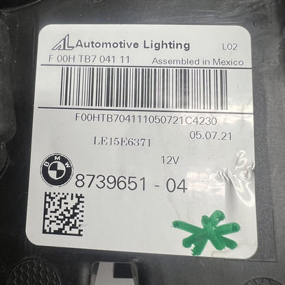 8739651-04 BMW X3 HEADLIGHT LEFT DRIVER X4 LED 2018 2019 2020 2021 OEM 8739651-04