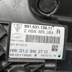 PORSCHE 911 CARRERA HEADLIGHT RIGHT PASSENGER BI XENON AFS 2013 2014 2