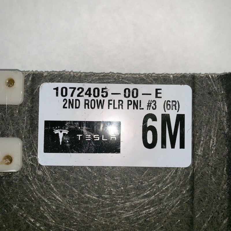 1072405-00-E TESLA MODEL X 2ND ROW FLOOR PANEL 3 2016 2017 2018 2019 OEM