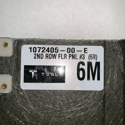 1072405-00-E TESLA MODEL X 2ND ROW FLOOR PANEL 3 2016 2017 2018 2019 OEM