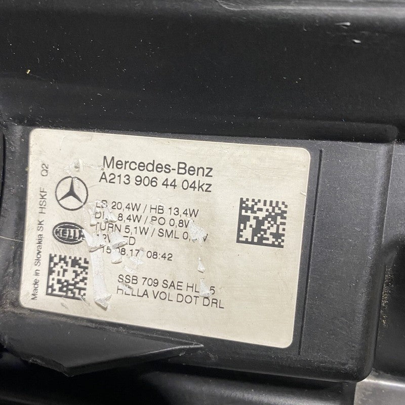MERCEDES BENZ E300 HEADLIGHT E400 RIGHT SIDE NON ADOPTIVE LED 2017 18 