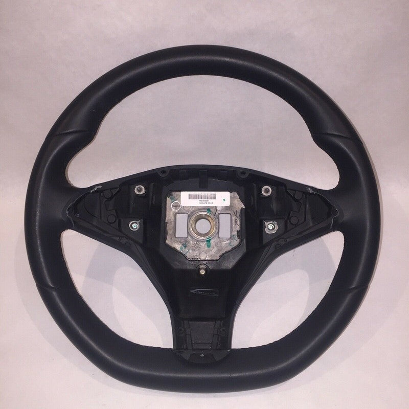1005279-00-D TESLA MODEL S STEERING WHEEL LEATHER 2012 2013 2014 2015 2016 BLACK OEM