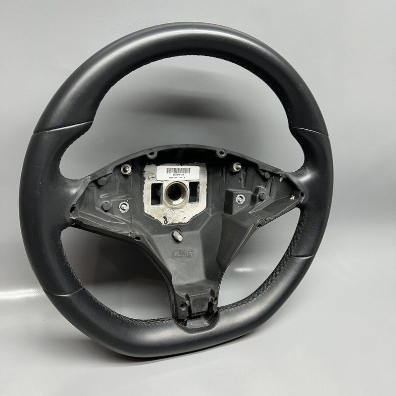 TESLA MODEL S STEERING WHEEL 2012 2013 2014 2015 LEATHER 1005279-00-E 