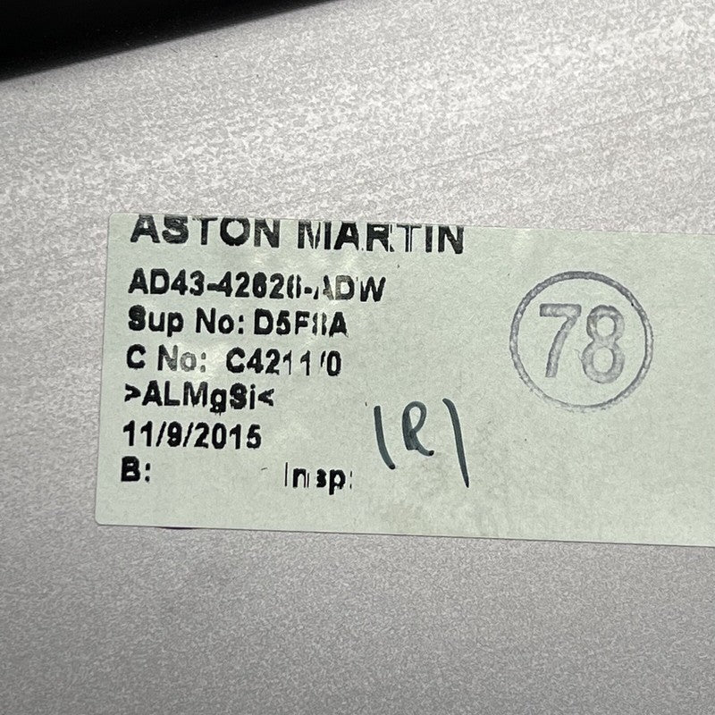 AD43-42626-ADW ASTON MARTIN RAPIDE TRUNK SILL SCUFF PLATE 2010 11 12 13 14 2015 AD43-42626-ADW