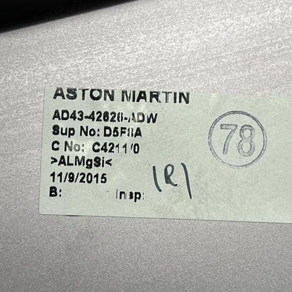 AD43-42626-ADW ASTON MARTIN RAPIDE TRUNK SILL SCUFF PLATE 2010 11 12 13 14 2015 AD43-42626-ADW