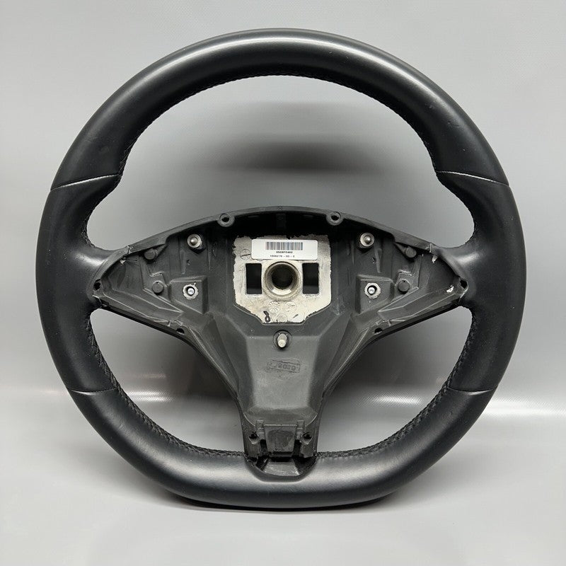 TESLA MODEL S STEERING WHEEL 2012 2013 2014 2015 LEATHER 1005279-00-E 