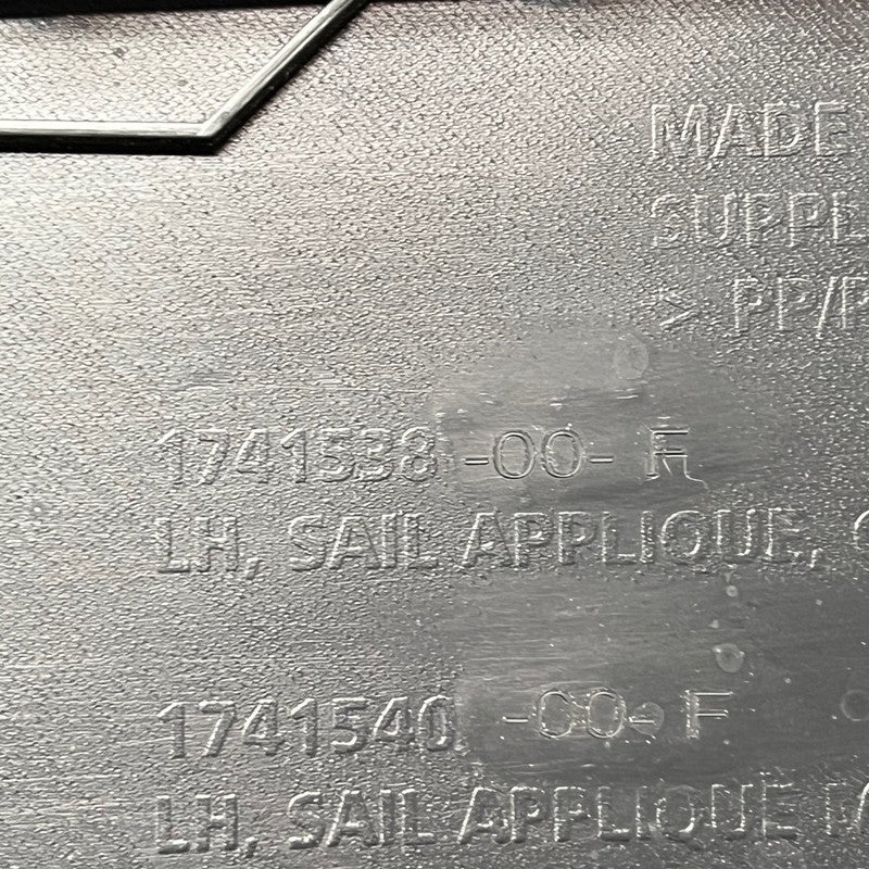 TESLA CYBERTRUCK BEDSIDE SAIL APPLIQUE LEFT 2024 2025 OEM 1741538-00-F