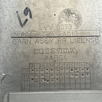 74892-STK-A010 ACURA RDX TAILGATE TRIM PANEL 2010 2011 2012 OEM 74892-STK-A010