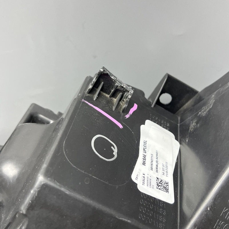 1034315-00-F TESLA MODEL X HEADLIGHT RIGHT PASSENGER 2016 17 18 19 2020 LED OEM 1034315-00-F