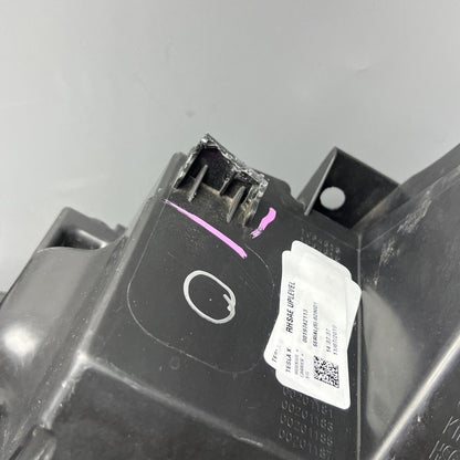 1034315-00-F TESLA MODEL X HEADLIGHT RIGHT PASSENGER 2016 17 18 19 2020 LED OEM 1034315-00-F