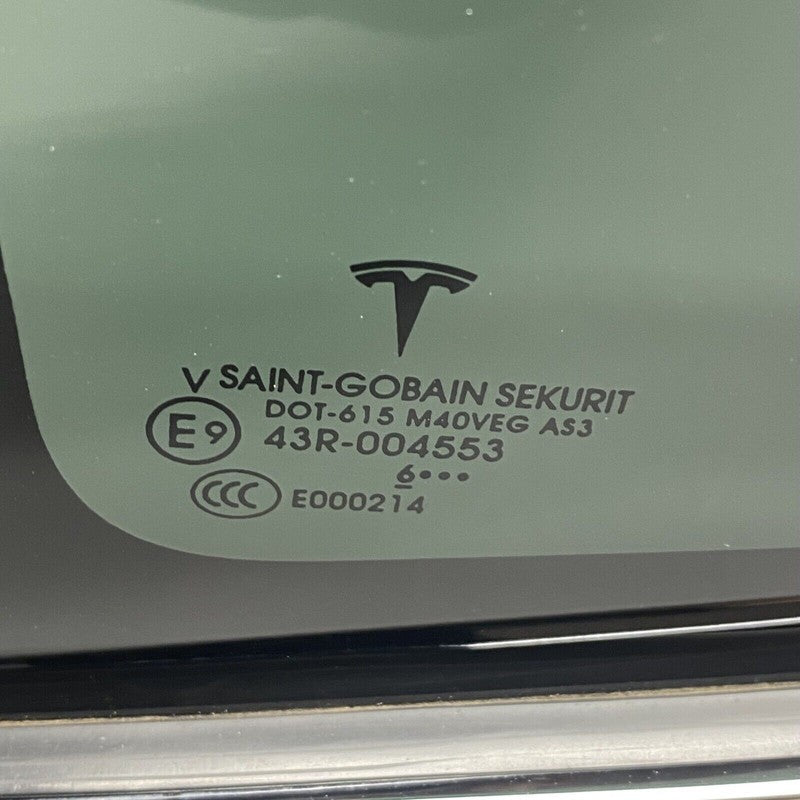 1034906-80-F TESLA MODEL X QUARTER GLASS LEFT DRIVER 2016 2017 18 2019 2020 OEM 1034906-80-F