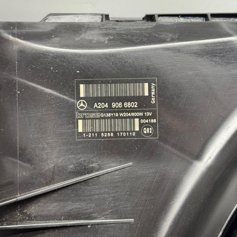 MERCEDES BENZ C250 COOLING RADIATOR FAN 2012 2013 2014 OEM A2049066802