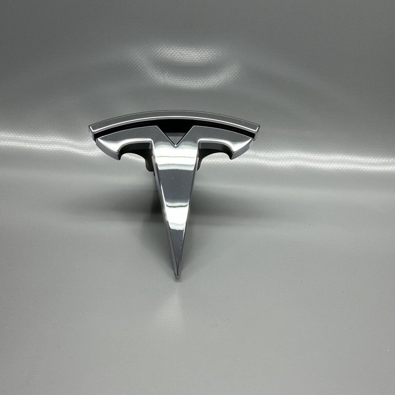 1047884-00-E TESLA MODEL X T BADGE EMBLEM FRONT GRILLE 2016 2017 2018 2019 2020 OEM 