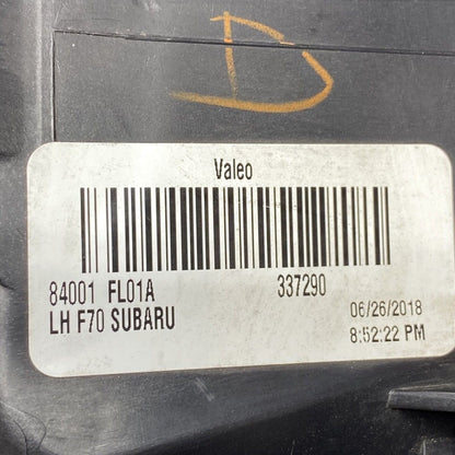 84001FL01A SUBARU IMPREZA HEADLIGHT LEFT DRIVER SIDE 84001FL01A 2017 2018 2019 HALOGEN OEM