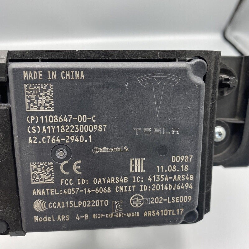 1108647-00-C TESLA MODEL S RADAR SENSOR LEFT 1108647-00-C 2015 2016 2017 2018 OEM