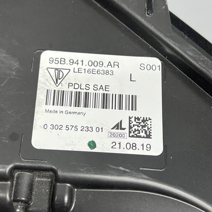 95B941009AR PORSCHE MACAN HEADLIGHT LEFT DRIVER FULL LED 2019 2020 OEM 95B941009AR