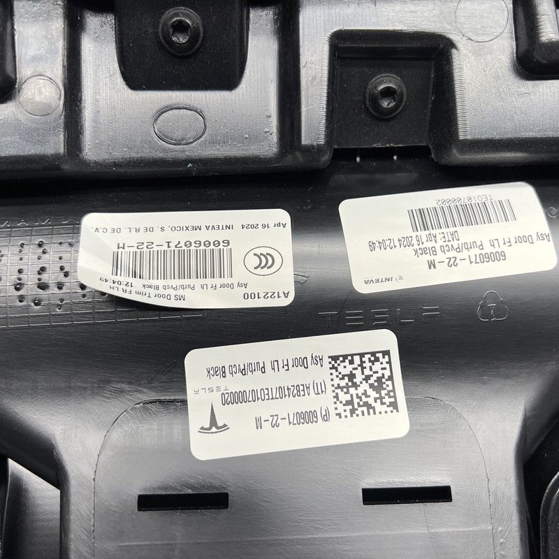 6006071-22-M TESLA MODEL S DOOR PANEL LEFT FRONT 2012 2013 2014 2015 2016 2017 2018 2019 2020