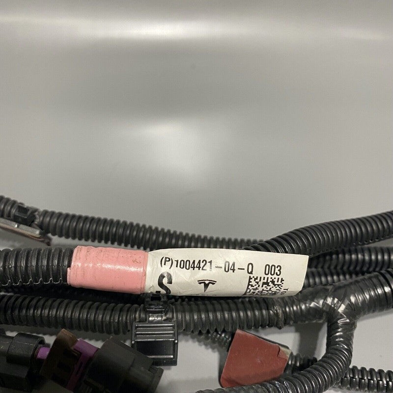 1004421-04-Q TESLA MODEL S WIRING HARNESS REAR BUMPER 2012 2013 2014 2015 OEM 1004421-04-Q
