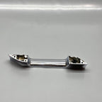 TESLA MODEL S DOOR HANDLE CHROME LEFT FRONT 2012 2013 2014 2015 OEM