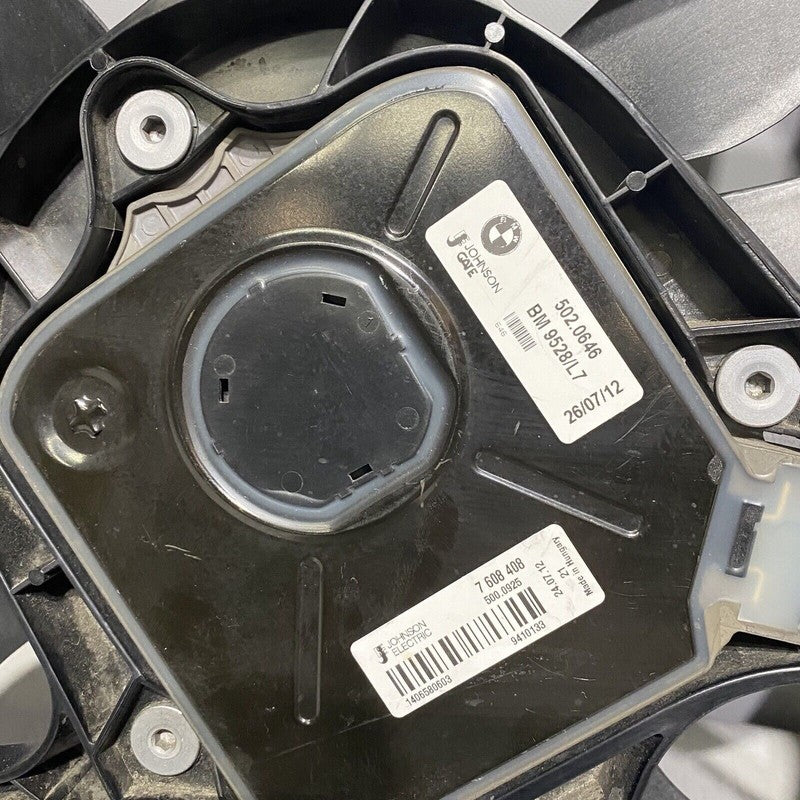 7640511-01 BMW 328 RADIATOR COOLING FAN F30 SEDAN 320 OEM 2012 2013 2014 2015