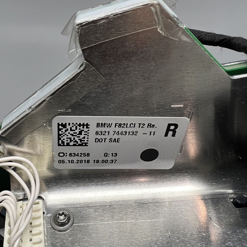 63217443132 BMW M4 TAIL LIGHT TRUNK RIGHT COUPE 2017 2018 2019 2020 OEM 7443132