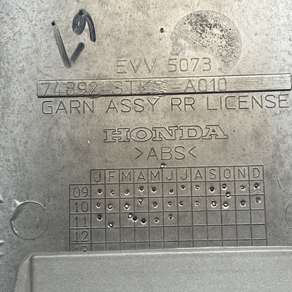 74892-STK-A010 ACURA RDX TAILGATE TRIM PANEL 2010 2011 2012 OEM 74892-STK-A010