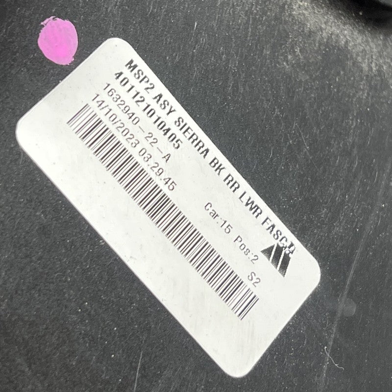 1632940-00-B TESLA MODEL S PLAID REAR BUMPER LOWER VALANCE 2021 2022 2023 2024 1632940-00-B