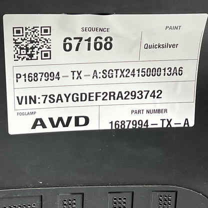 1687994-TX-A TESLA MODEL Y FRONT BUMPER 2023 2024 OEM NON SENSOR TYPE