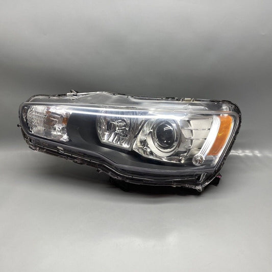 MITSUBISHI LANCER HEADLIGHT LEFT DRIVER 2008 09 10 11 12 13 14 2015 HID DAMAGED