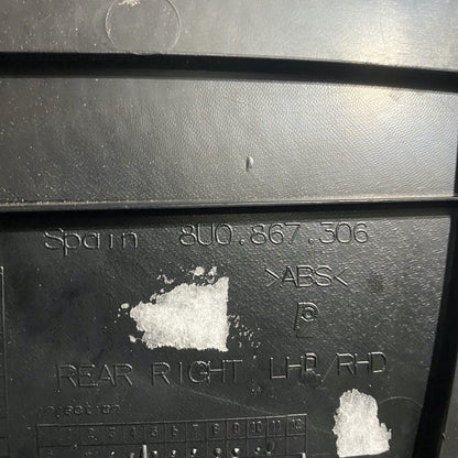 8U0867306 AUDI Q3 DOOR PANEL TRIM RIGHT REAR 8U0867306 2015 2016 2017 2018 OEM