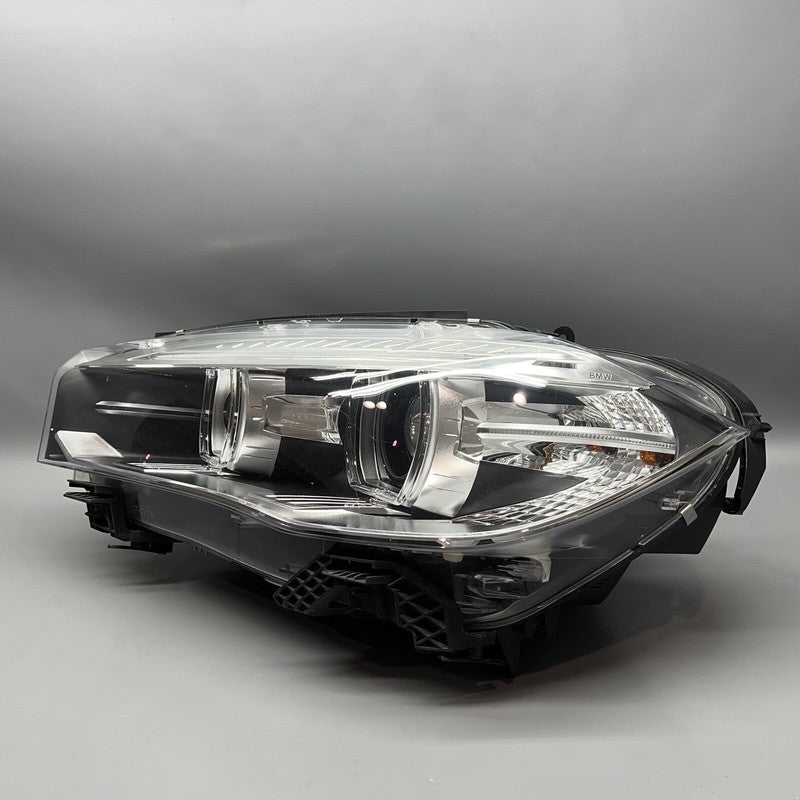 BMW X5 HEADLIGHT LEFT DRIVER X6 XENON 2014 2015 2016 2017 OEM 7460617