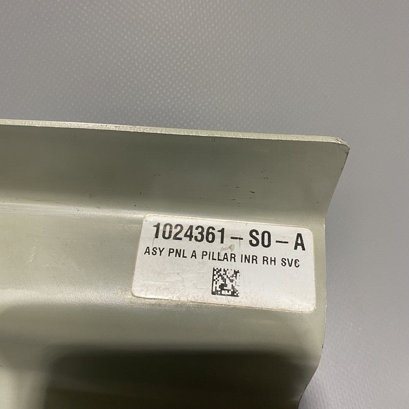 1024361-S0-A TESLA MODEL S A PILLAR INNER PANEL RIGHT SVC 2012 2013 2014 2015 2016 2017 2018