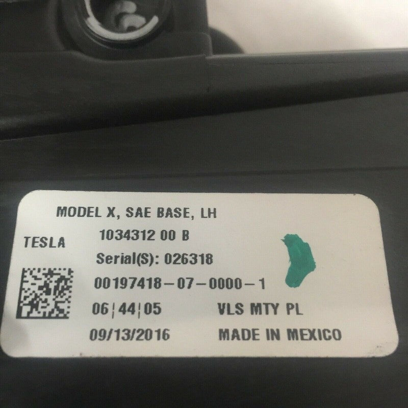 1034312-00-B TESLA MODEL X HEADLIGHT LEFT DRIVER 1034312-00-B 2015 2016 2017 2018 XENON OEM