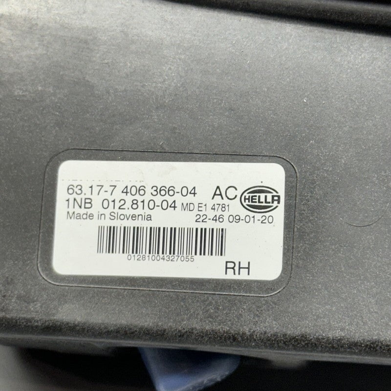 63177406366 BMW X5 M-SPORT FOG LIGHT RIGHT PASSENGER 2019 2020 2021 LED OEM 63177406366